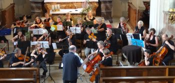 Bild einer öffentlichen Aufführung des vhs-Orchesters Crailsheim